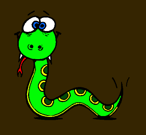 Dibujo Serpiente 3 pintado por Valeenhh