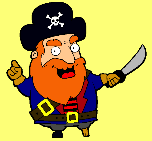 Dibujo Pirata pintado por xantam