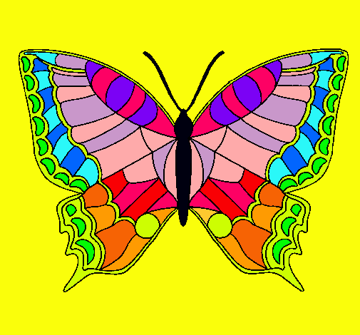 Dibujo Mariposa pintado por tefa21