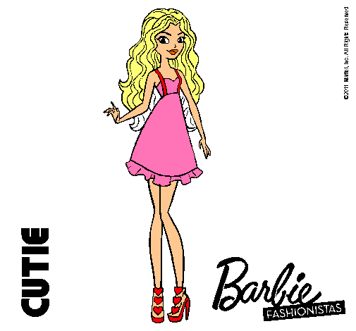 Dibujo Barbie Fashionista 3 pintado por soooooo