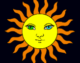 Dibujo Sol pintado por samit