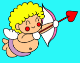 Dibujo Cupido pintado por lolo9