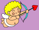 Dibujo Cupido pintado por Albiitta