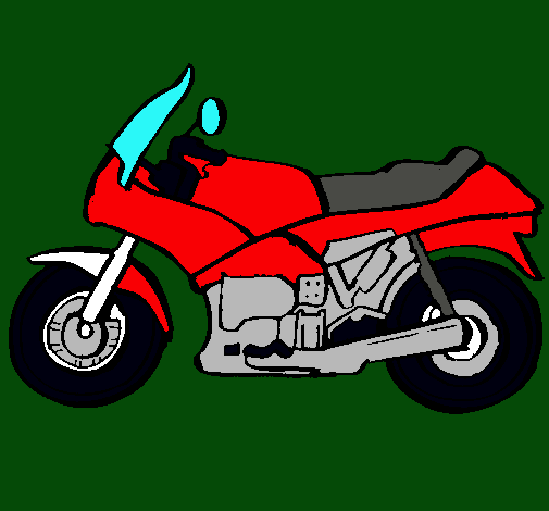 Dibujo Motocicleta pintado por usuar