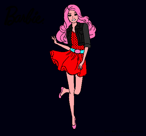 Dibujo Barbie informal pintado por AniSierra