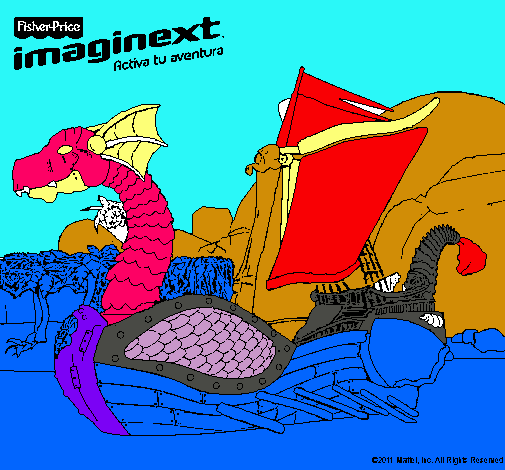 Dibujo Imaginext 20 pintado por papis