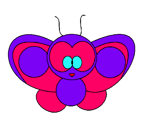 Dibujo Mariposa 2 pintado por tefa21