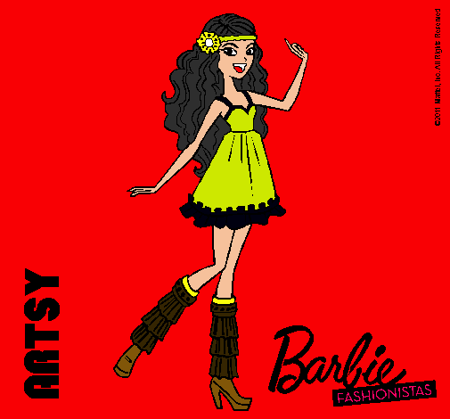 Dibujo Barbie Fashionista 1 pintado por AniSierra