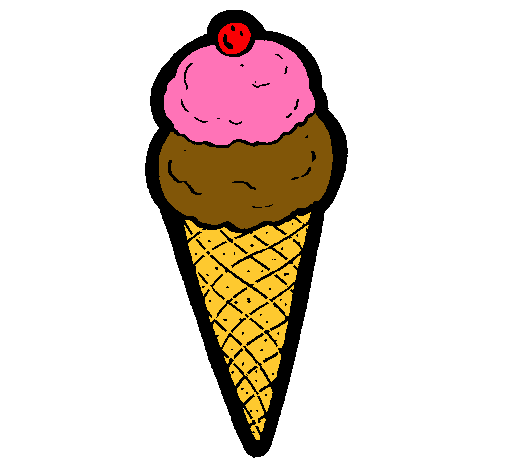 Dibujo Cucurucho de helado pintado por sttaar