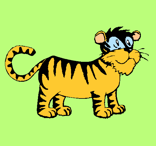Dibujo Tigre pintado por etefania