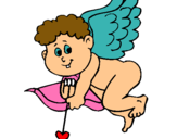 Dibujo Cupido pintado por maryyyy