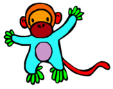 Dibujo Mono pintado por BRUNA