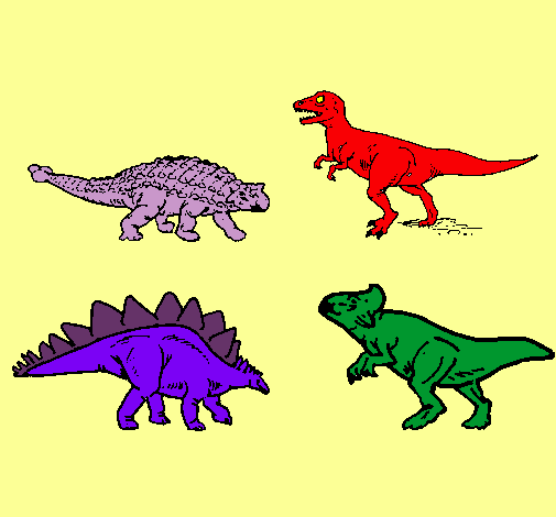 Dibujo Dinosaurios de tierra pintado por spiny