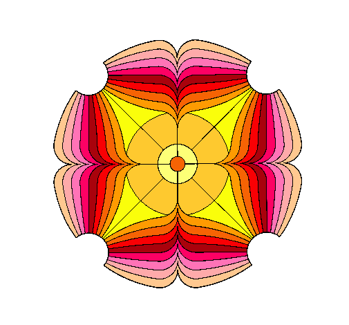 Dibujo Mandala 16 pintado por SSSSA