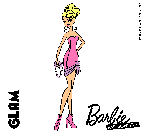 Dibujo Barbie Fashionista 5 pintado por soooooo