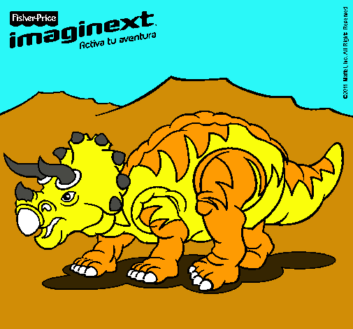 Dibujo Imaginext 13 pintado por papis