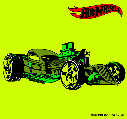 Dibujo Hot Wheels 10 pintado por AZPP