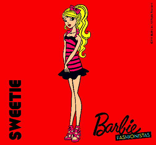 Dibujo Barbie Fashionista 6 pintado por zianya