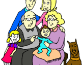 Dibujo Familia pintado por sttaar