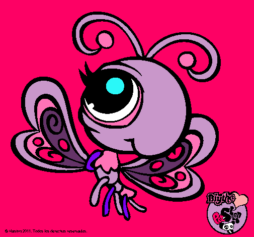 Dibujo Mariposa Littlest Pet Shop 2 pintado por sttaar