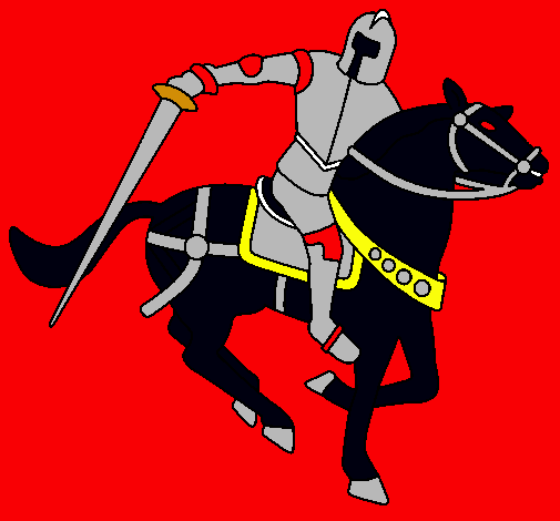 Dibujo Caballero a caballo IV pintado por dddds