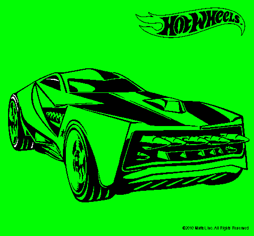 Dibujo Hot Wheels 12 pintado por kajho