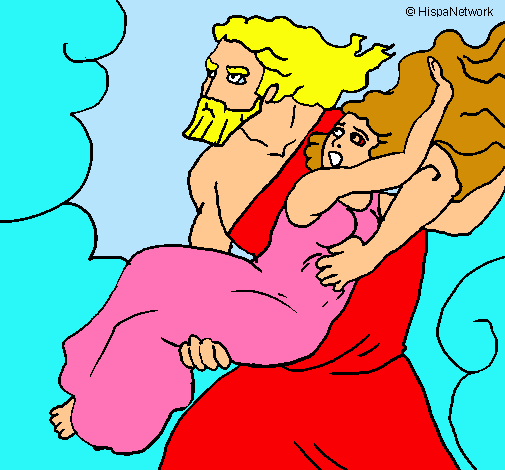 Dibujo El rapto de Perséfone pintado por JWCZ