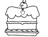 Dibujo Pastel de cumpleaños pintado por jhoselin