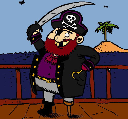 Dibujo Pirata a bordo pintado por Brando_201