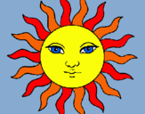 Dibujo Sol pintado por chetos202