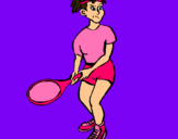 Dibujo Chica tenista pintado por guapota
