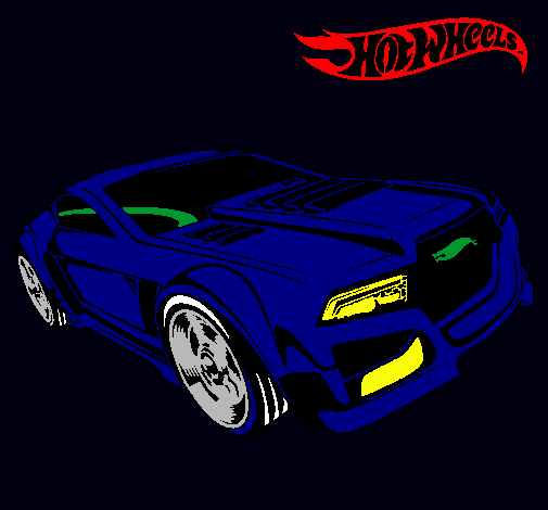 Dibujo Hot Wheels 5 pintado por rovi