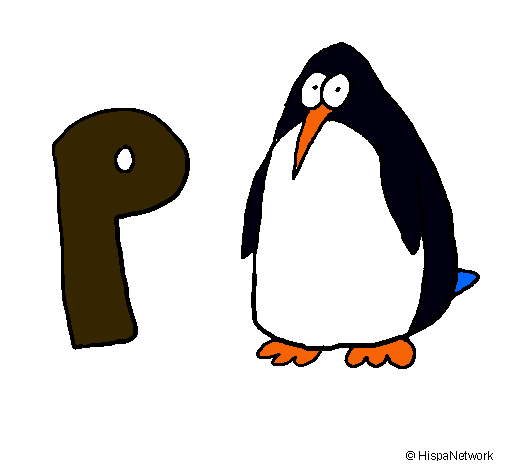 Dibujo Pingüino pintado por emilai