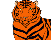 Dibujo Tigre pintado por guapota