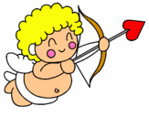 Dibujo Cupido pintado por pistona