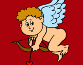 Dibujo Cupido pintado por corazonsito