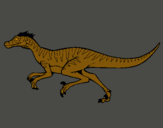 Dibujo Velociraptor pintado por espartano