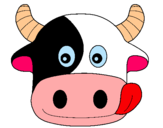 Dibujo Vaca pintado por cecibelu
