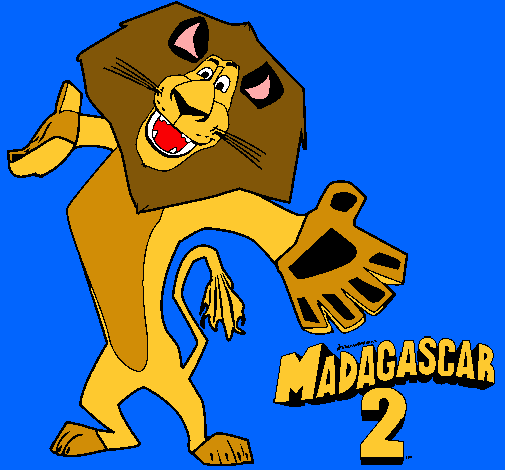 Dibujo Madagascar 2 Alex 2 pintado por dddds
