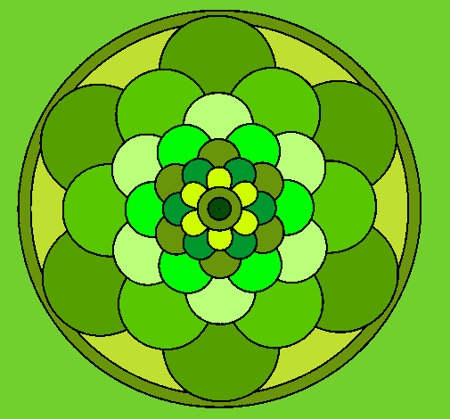 Dibujo Mandala 22 pintado por AZPP