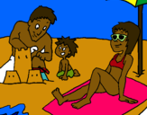 Dibujo Vacaciones familiares pintado por MAVIGA