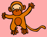 Dibujo Mono pintado por shirasita