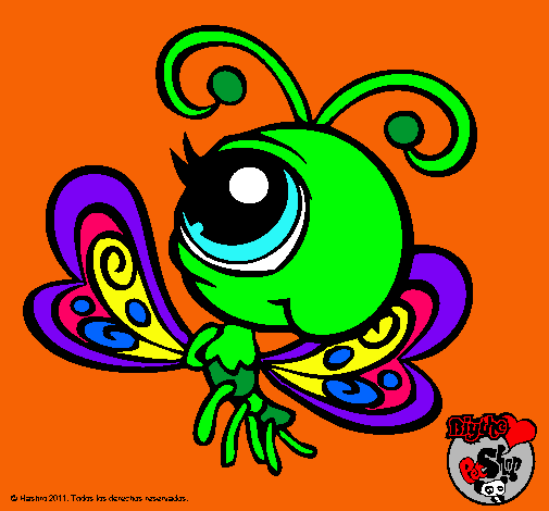 Dibujo Mariposa Littlest Pet Shop 2 pintado por YoooRocio