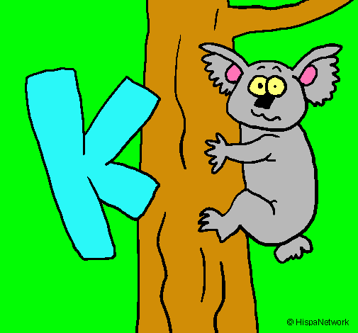 Dibujo Koala pintado por bochoto