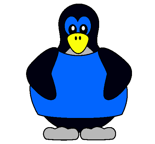 Dibujo Pingüino pintado por lachiquita