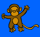 Dibujo Mono pintado por 6rene
