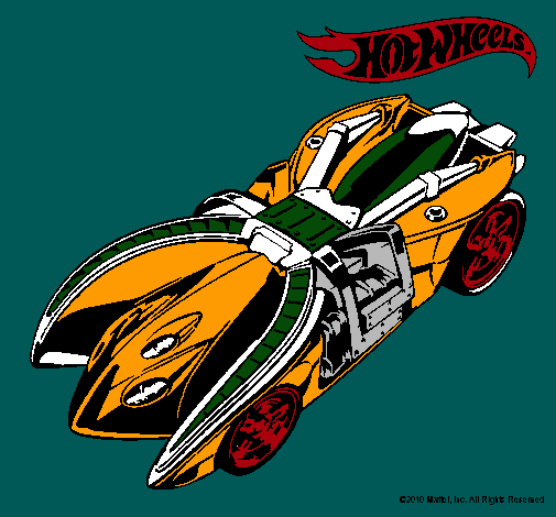 Dibujo Hot Wheels 7 pintado por gonare