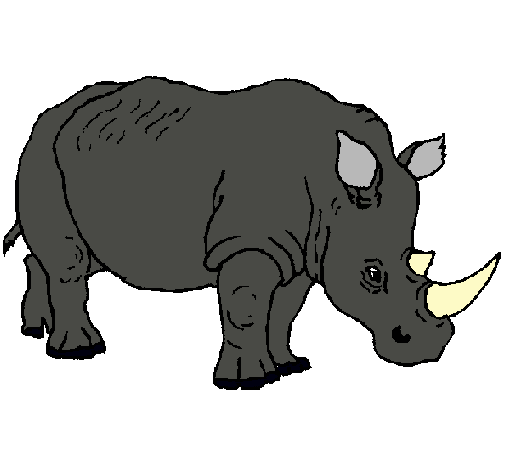 Dibujo Rinoceronte pintado por Annyttta