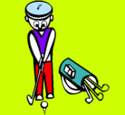 Dibujo Jugador de golf II pintado por melissa3