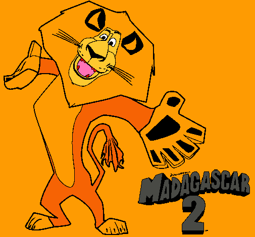 Dibujo Madagascar 2 Alex 2 pintado por Jesusco